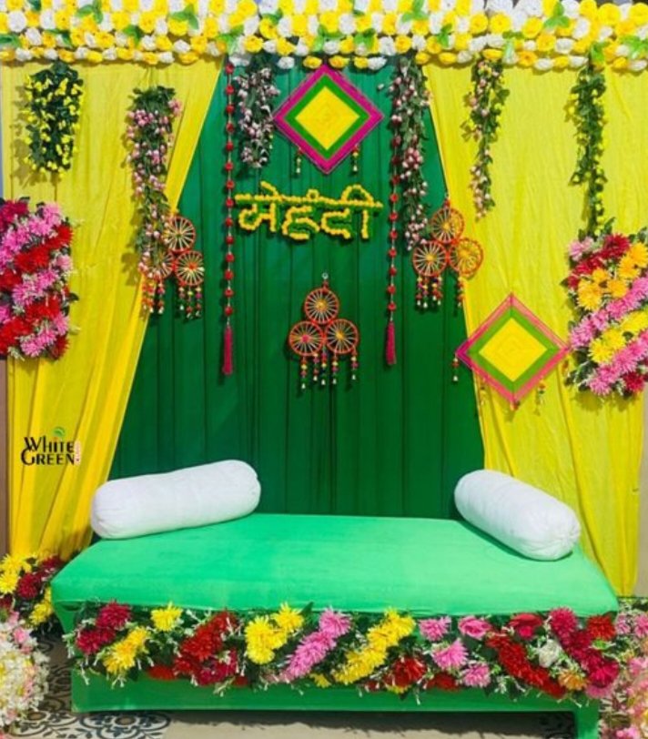 Mehndi Seating Decoration in Patna